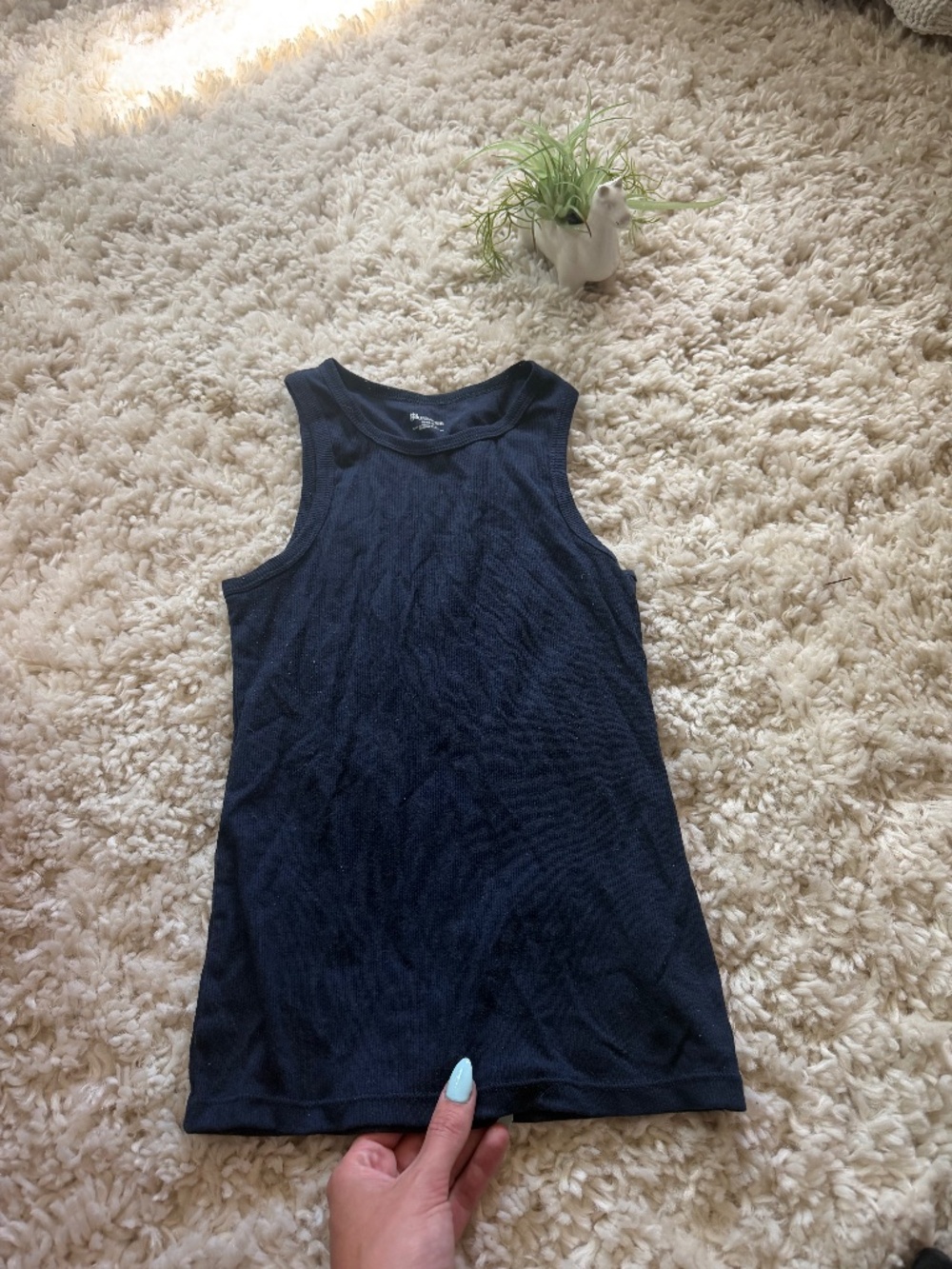 No Boundaries No Boundaries Dark Navy women’s simple summer casual sporty Ribbed